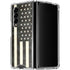 Black & White USA Flag Galaxy Z Fold4 5G Clear Case